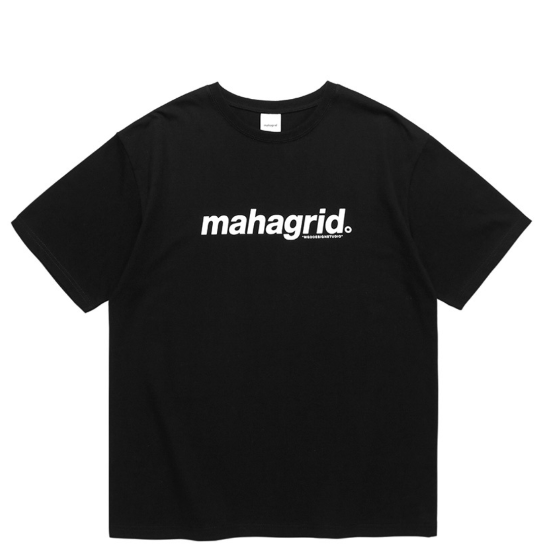 MAHAGRID BASIC LOGO BLACK TEE
