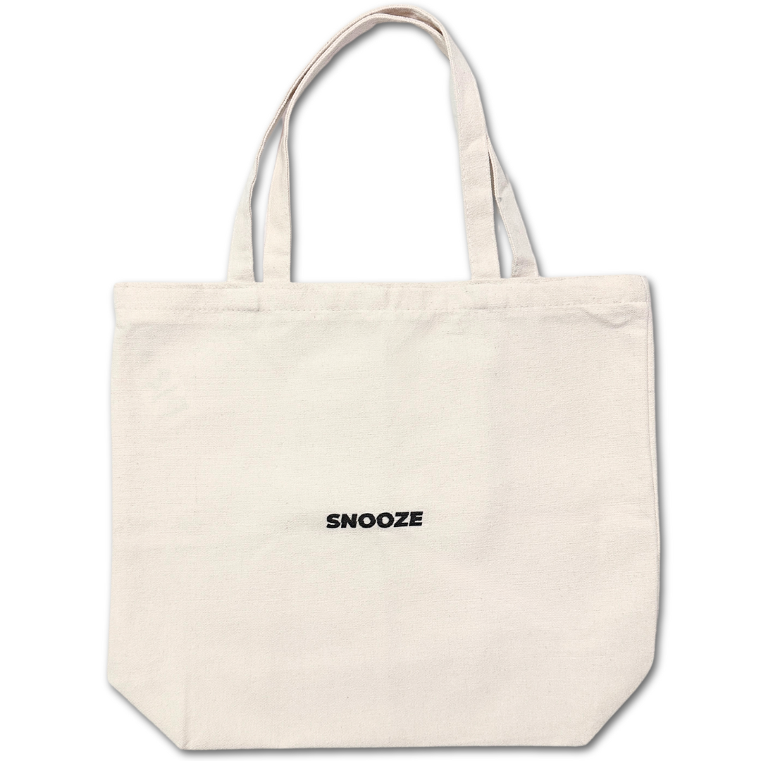 SNOOZE MEDIUM CREAM WHITE TOTE BAG