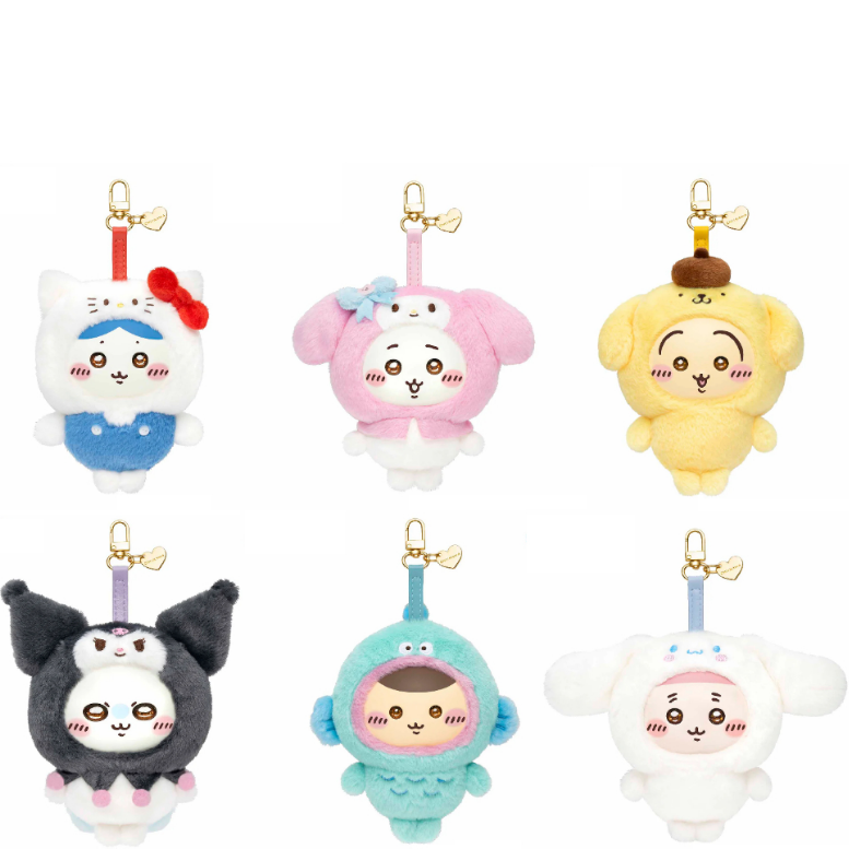 CHIIKAWA X SANRIO CHARACTERS KIRAMEKKO MASCOT KEYCHAIN CHIIKAWA X SANRIO CHARACTERS KIRAMEKKO MASCOT KEYCHAIN