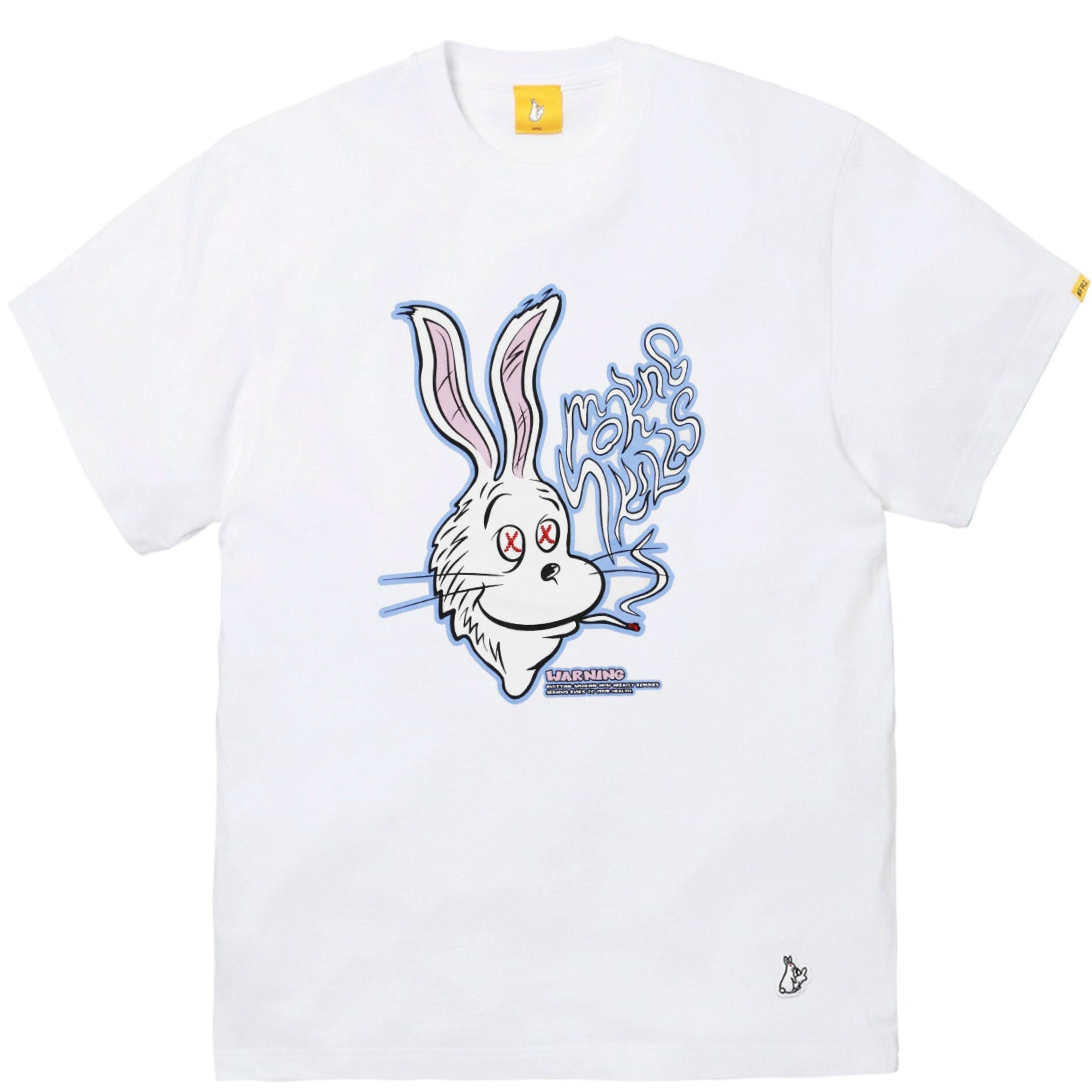#FR2 RABBIT SMOKE WHITE TEE