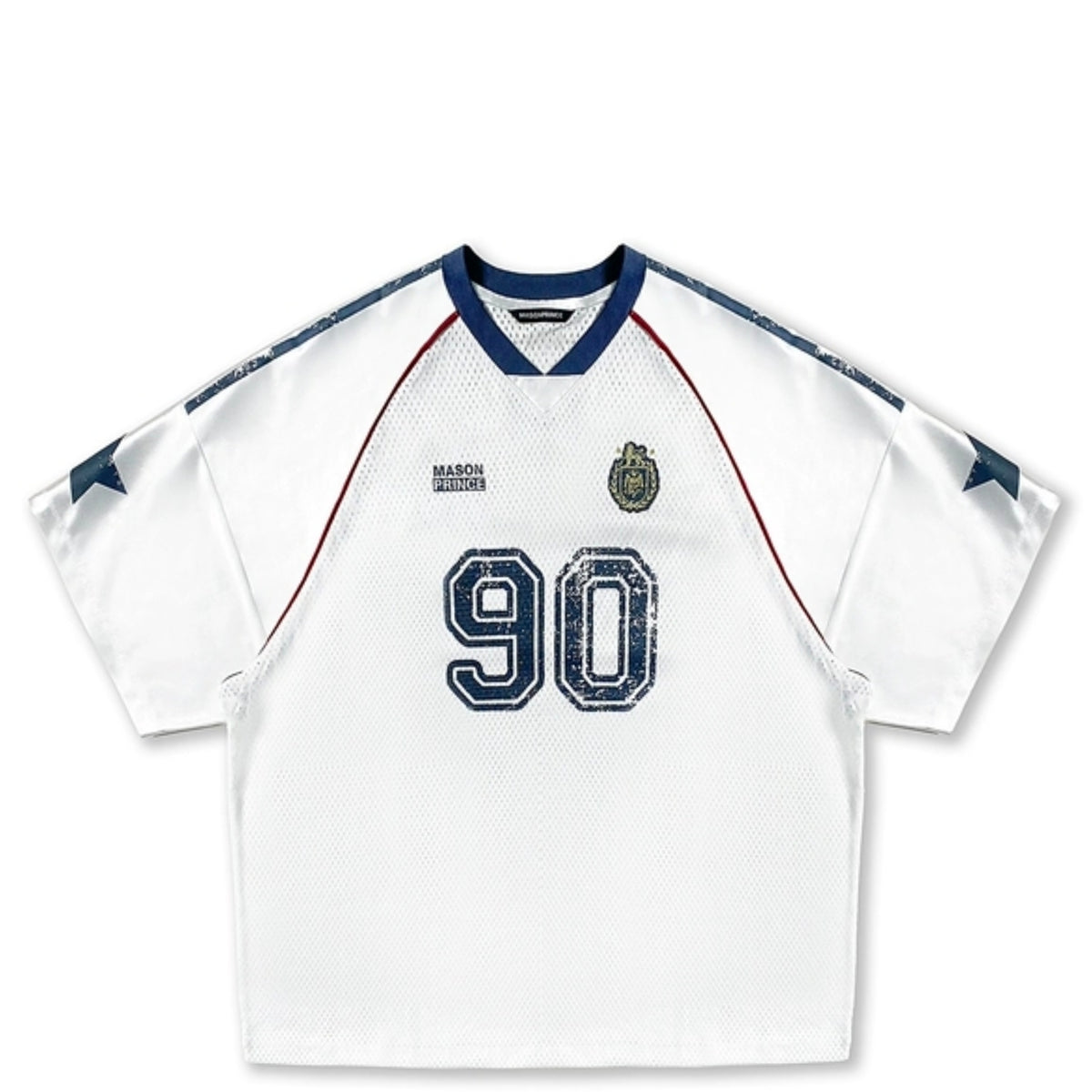 MASONPRINCE 90 MESH WHITE JERSEY TEE