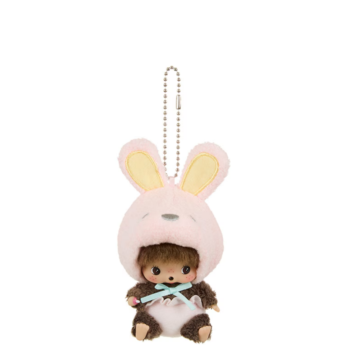 Chi Chi Rabbit MONCHHICHI BEBICHHICHI BIG FACE RABBIT KEYCHAIN