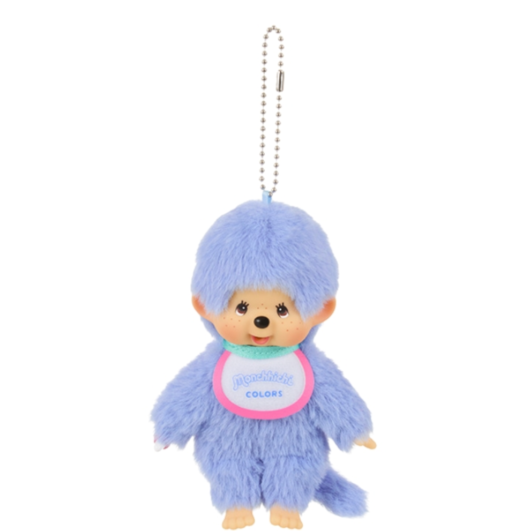 MONCHHICHI COLORS BLUE KEYCHAIN