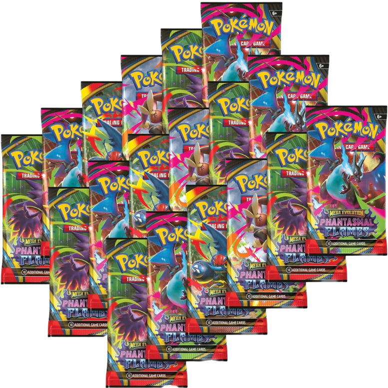 POKEMON TCG MEGA EVOLUTION PHANTASMAL FLAMES HALF BOOSTER BOX