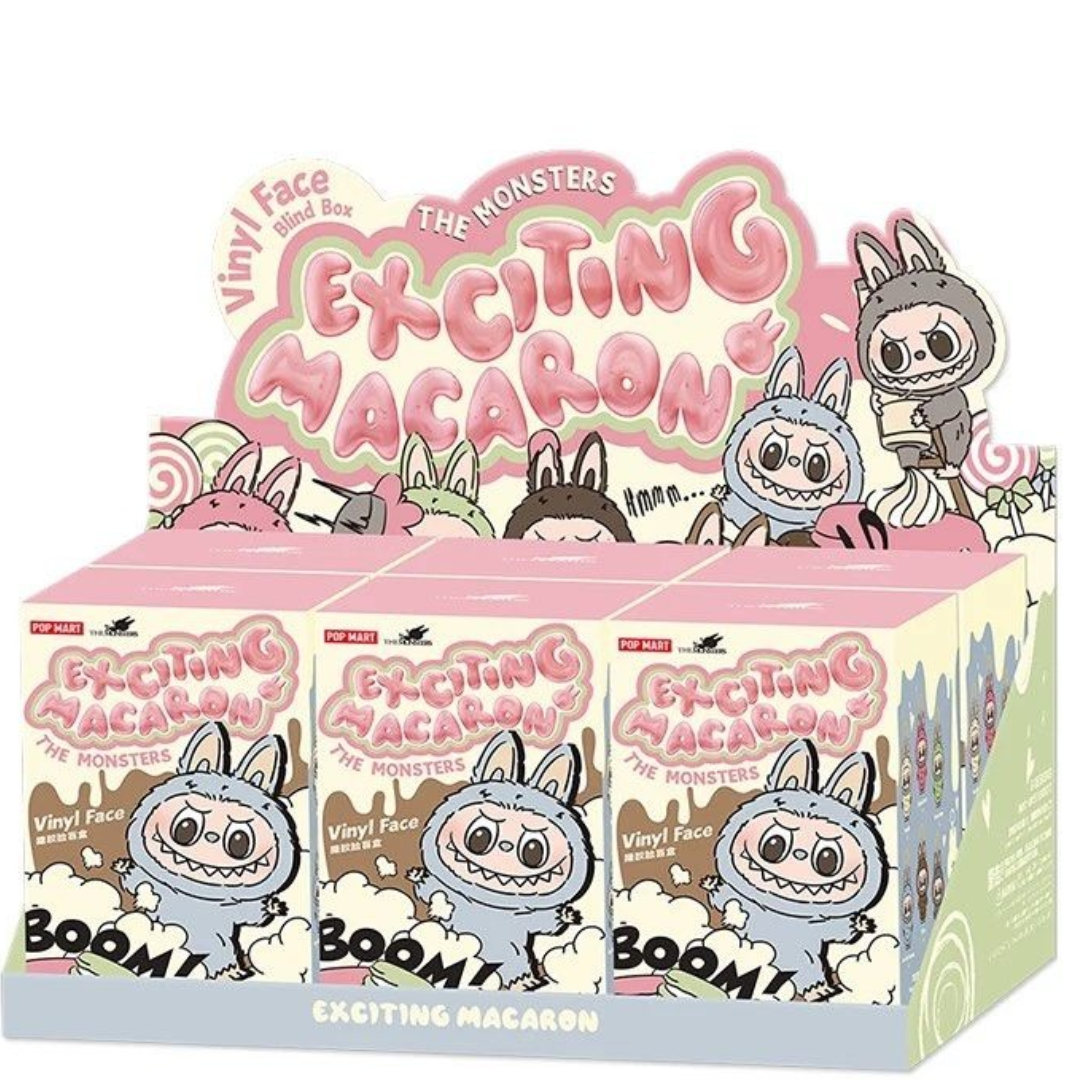 POP MART THE MONSTERS LABUBU EXCITING MACARON VINYL FACE PLUSH SERIES