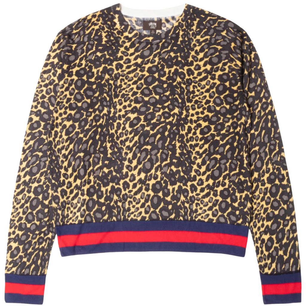 STUSSY X WALES BONNER LEOPARD SWEATER STUSSY X WALES BONNER LEOPARD SWEATER