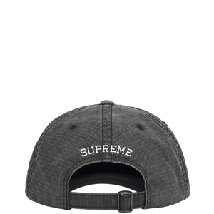 SUPREME ARABIC LOGO RIPSTOP BLACK 6-PANEL CAP