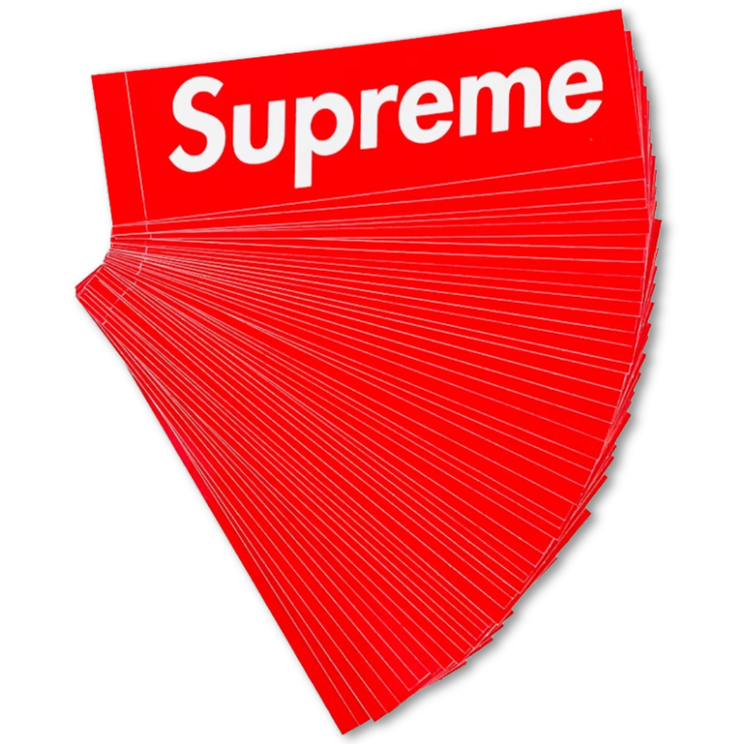 SUPREME RED BOX LOGO STICKER