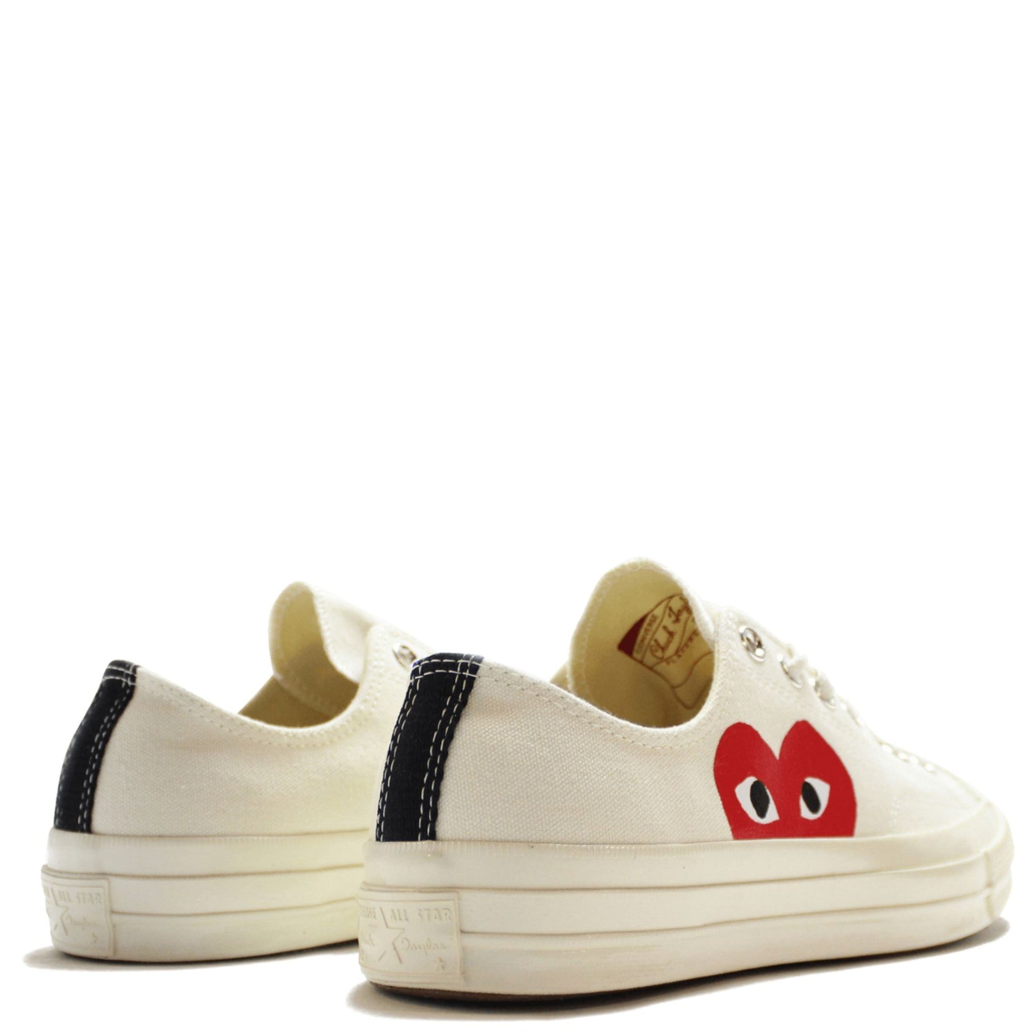 CONVERSE X COMME DES GARCON (CDG) PLAY CHUCK TAYLOR LOW WHITE